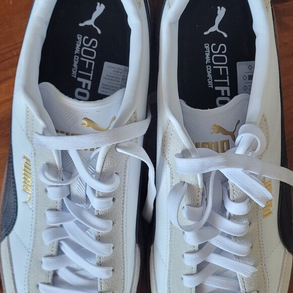 Puma Men’s Super Liga OG Retro Sneakers White/Black (Size 12) - Picture 6 of 7